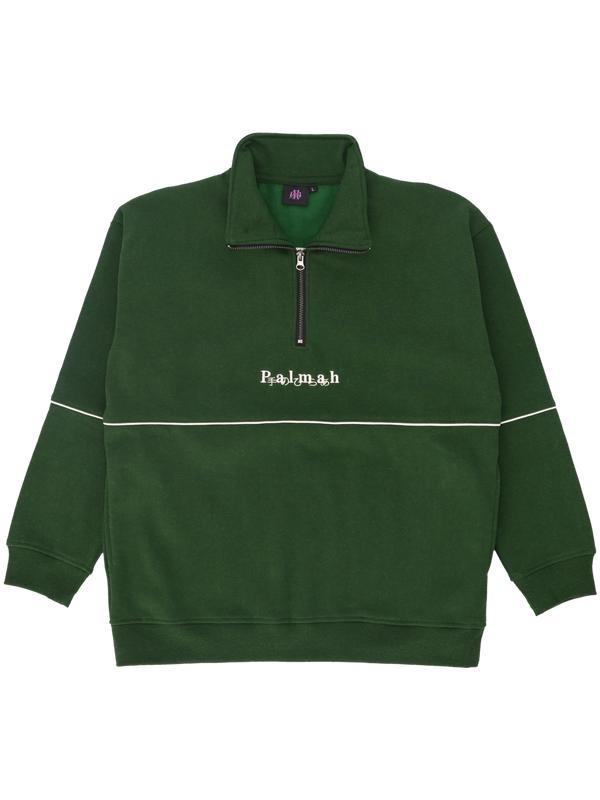 Quarter Zip - Pine Green  (Organic Hemp)