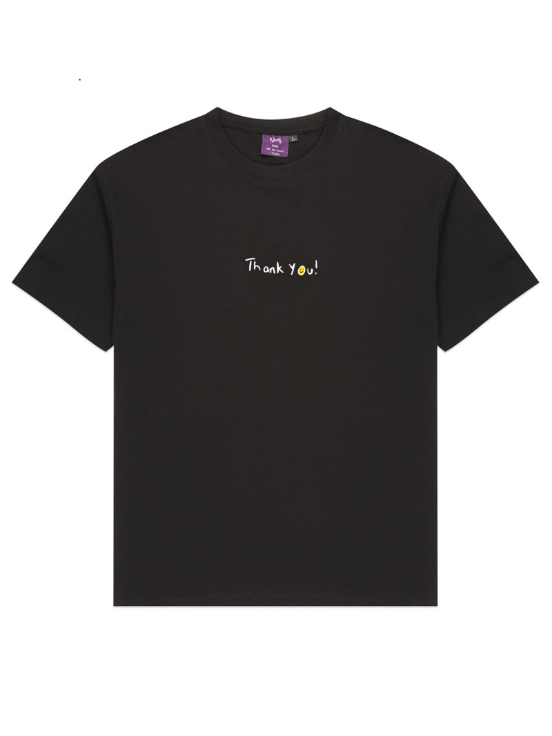 Thank you! - Black  (Organic Hemp T Shirt)