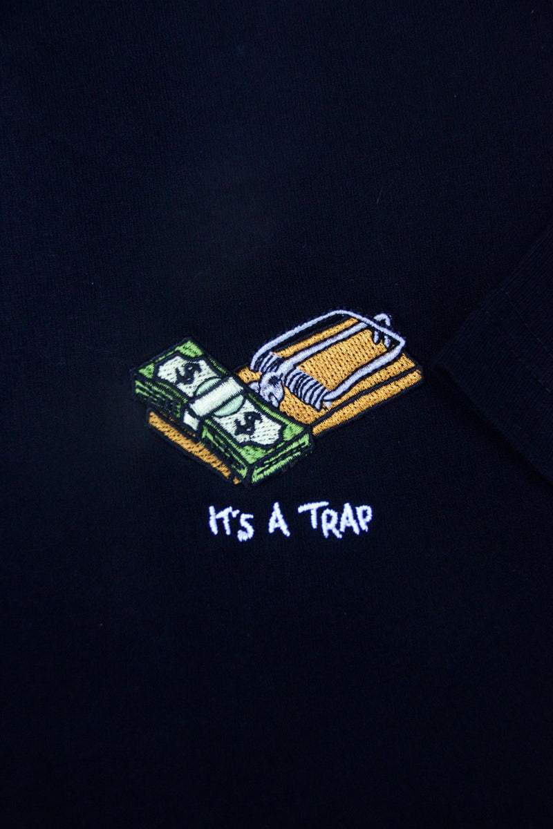It's a Trap - Black (Organic Hemp T Shirt)