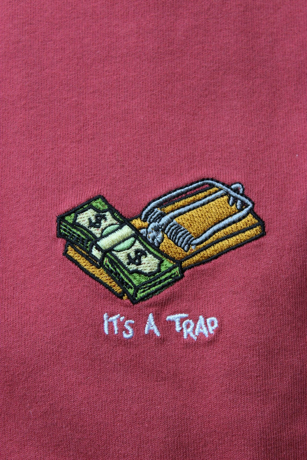 It's a Trap - Dusky Scarlett (Organic Hemp T Shirt)