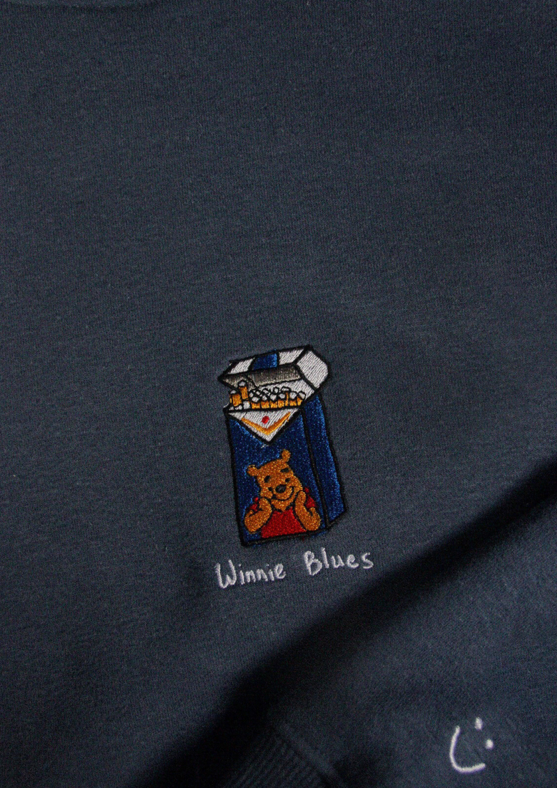 Winnie Blues Hood - Petrol Blue (Heavyweight Hemp)