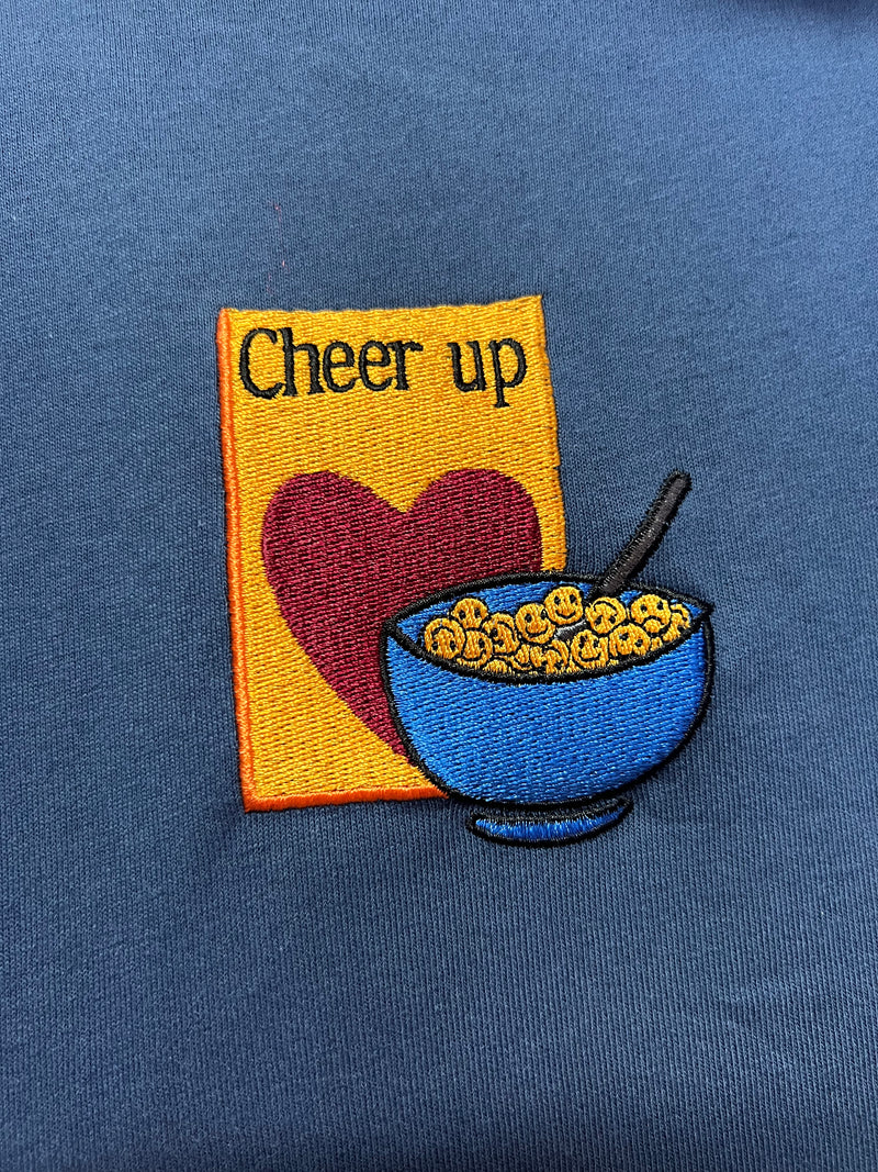 Cheer up - Petrol Blue (Organic Hemp T Shirt)